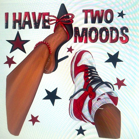 Trendy Mood Crew Neck T-Shirt. - Picture 3 of 4